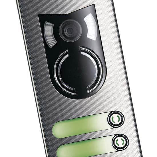 Elvox 1200 Series video door entry panel close up